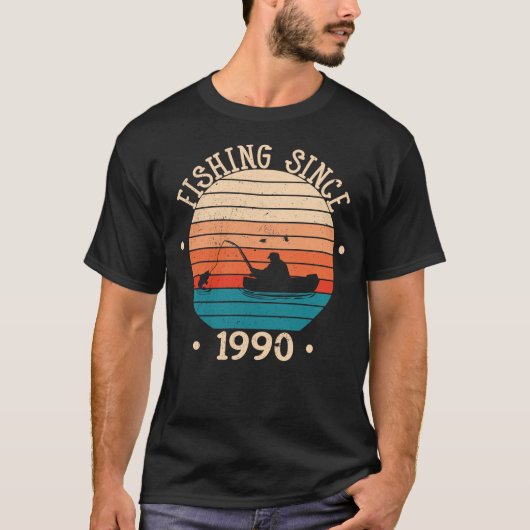 Gevist visverjaardag 1990 t-shirt (Voorkant)
