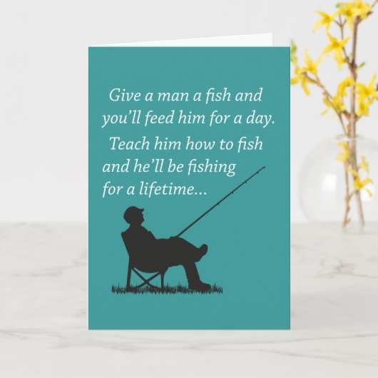 Gevist voor een leven (verjaardag) kaart (Gele Bloem)