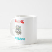 "Gevist voor het avondeten" Koffiemok (Voorkant links)