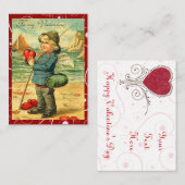 Gevist voor Love Valentijn Love Notes Notitiekaartje (Voorkant / Achterkant)