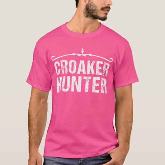 Gevist voor mannen Croaker Hunter T-shirt (Voorkant)