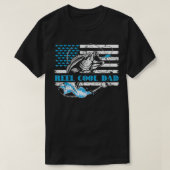 Gevist voor vaders dag, Reel Cool Dad Ameri T-shirt (Design voorkant)