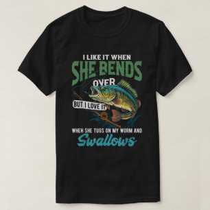 Gevist voor vis Gezegde basvisser T-shirt