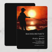 Gevist vrijgezellenfeest Vissen Gevist kaarten (Voorkant / Achterkant)