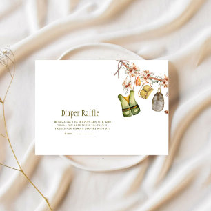 Gevist waslijn Baby shower luier Raffle Informatiekaartje