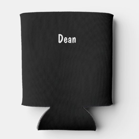 Gevist werk Grappige zwarte aangepaste Koelbox Blikjeskoeler (Achterkant)