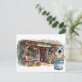 Gevist winkel briefkaart (Staand voorkant)