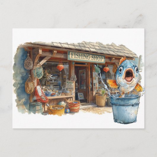Gevist winkel briefkaart (Voorkant)