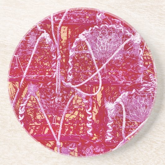 GEVIST ZANDSTEEN ONDERZETTER (Voorkant)