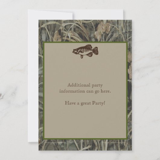 Geviste 16e verjaardag met Camo Kaart (Achterkant)