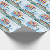 Geviste 1e verjaardag cadeaupapier (Hoek)