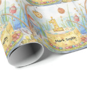 Geviste 1e verjaardag cadeaupapier (Rol Hoek)