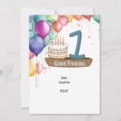 Geviste 1e verjaardag kaart (Voorkant)