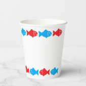 Geviste 1e verjaardag papieren bekers (Achterkant)