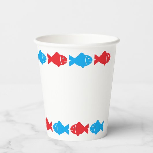 Geviste 1e verjaardag papieren bekers (Achterkant)