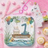 Geviste 1e verjaardag papieren bordje (Feest)