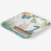 Geviste 1e verjaardag papieren bordje (Gebogen)