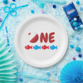 Geviste 1e verjaardag papieren bordje (Feest)