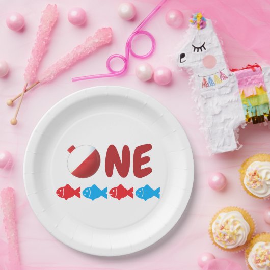 Geviste 1e verjaardag papieren bordje (Feest)