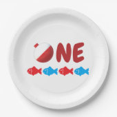 Geviste 1e verjaardag papieren bordje (Voorkant)
