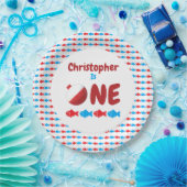 Geviste 1e verjaardag papieren bordje (Feest)