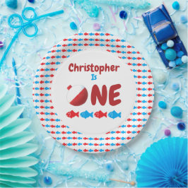 Geviste 1e verjaardag papieren bordje