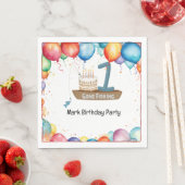 Geviste 1e verjaardag servet (Insitu)