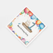 Geviste 1e verjaardag servet (Hoek)