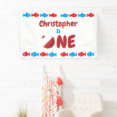 Geviste 1e verjaardag spandoek (Insitu)