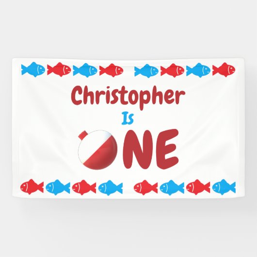 Geviste 1e verjaardag spandoek (Horizontaal)