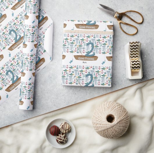 Geviste 2e verjaardag cadeaupapier (Crafts)