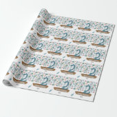 Geviste 2e verjaardag cadeaupapier (Uitgerold)
