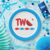 Geviste 2e verjaardag papieren bordje (Feest)