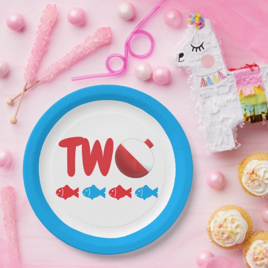 Geviste 2e verjaardag papieren bordje (Feest)