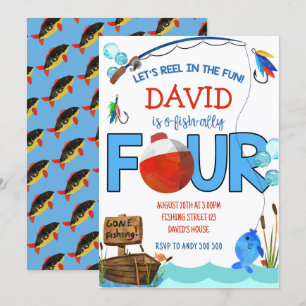 Geviste 4e Verjaardag Jongensfeest O-vis-bondgenoo Kaart