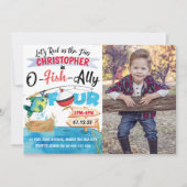 Geviste 4e Verjaardag O-Fish-Ally 4 Foto Kaart (Voorkant)