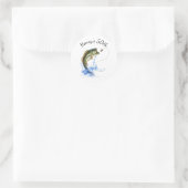 Geviste 50e verjaardag Klassieke ronde Sticker (Tas)