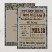 Geviste 80e verjaardag met Camo Kaart (Voorkant / Achterkant)