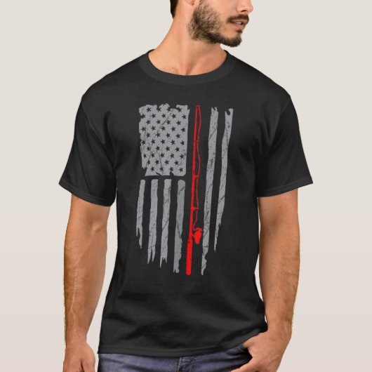 Geviste Amerikaanse vlag T-shirt (Voorkant)