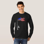 Geviste Amerikaanse vlag T-shirt (Voorkant volledig)
