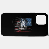 Geviste Amerikaanse vlag  Verenigde Staten Case-Mate iPhone Case (Achterkant (horizontaal))