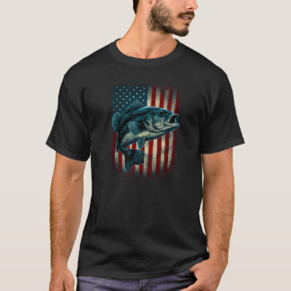 Geviste Amerikaanse vlag Verenigde Staten T-shirt
