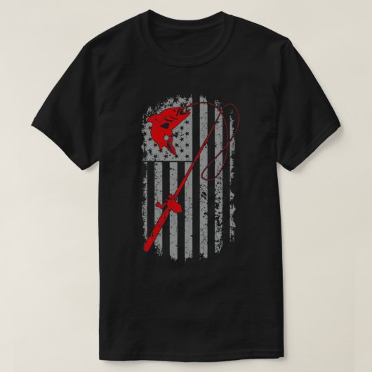 Geviste Amerikaanse vlag Vist Ro T-shirt (Design voorkant)