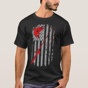 Geviste Amerikaanse vlag Vist Ro T-shirt