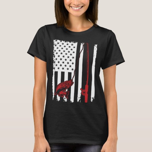 Geviste Amerikaanse vlag Vist T-shirt (Voorkant)