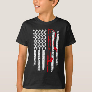  Geviste Amerikaanse vlagbas Vist T-shirt