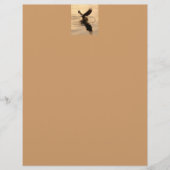 Geviste Bald Eagle over Tan Wildlife Paper (Voorkant)