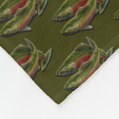 Geviste banket zalmon Fish Art Fleece Blanket (Hoek)