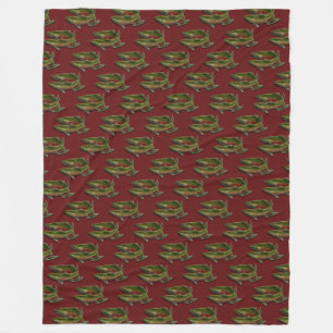 Geviste banket zalmon Fish Art Fleece Blanket