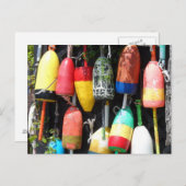 Geviste boeien- Maine Briefkaart (Voorkant / Achterkant)